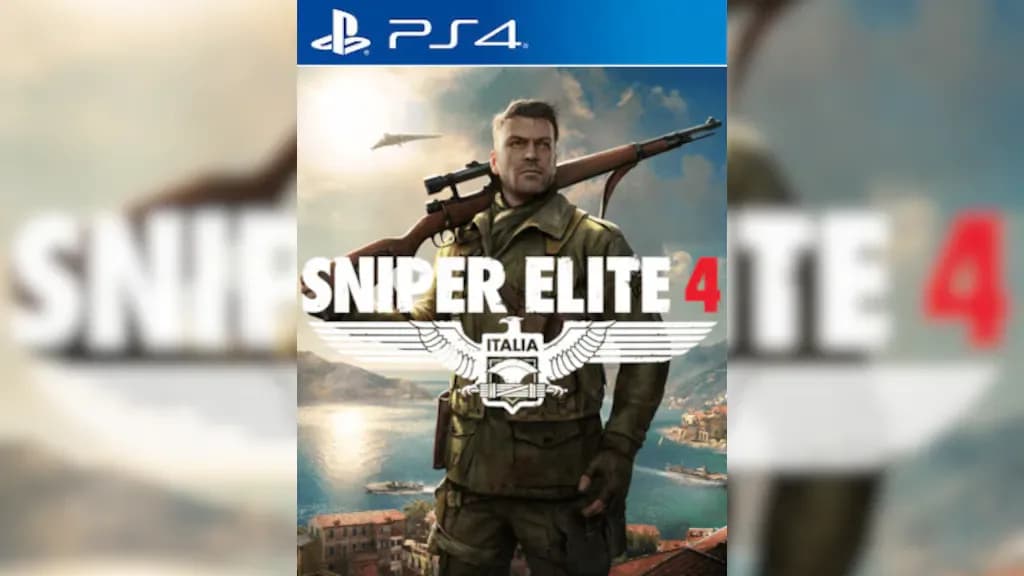 غلاف لعبة Sniper Elite 4 لجهاز بلايستيشن 4 مع صورة البطل