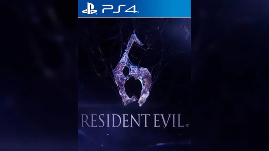 شاشة بداية لعبة Resident Evil 6 على بلايستيشن 4