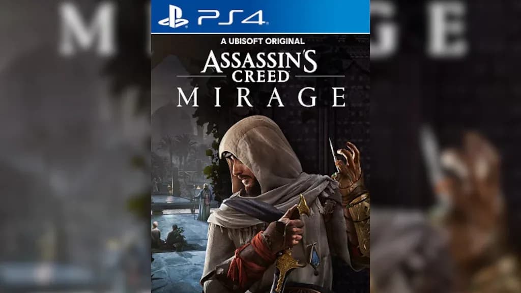غلاف لعبة Assassin's Creed Mirage لجهاز بلايستيشن 4
