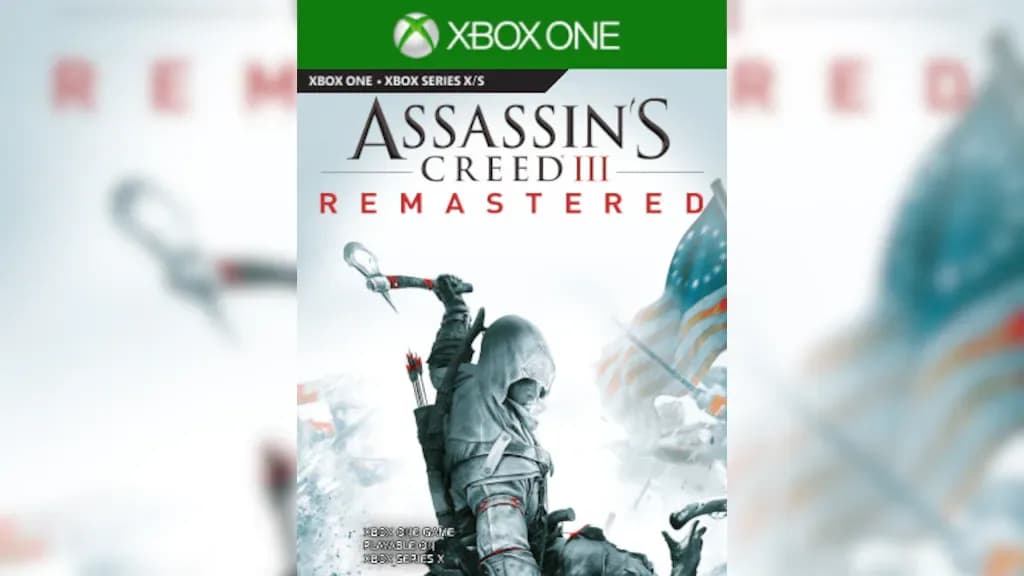 غلاف لعبة Assassin's Creed III Remastered لجهاز إكسبوكس ون وإكسبوكس سيريس