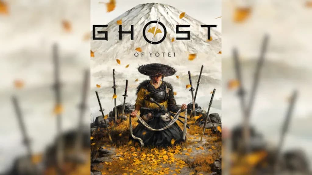غلاف لعبة Ghost of Yotei على بلايستيشن 5 يظهر شخصية المقاتلة وسط الطبيعة