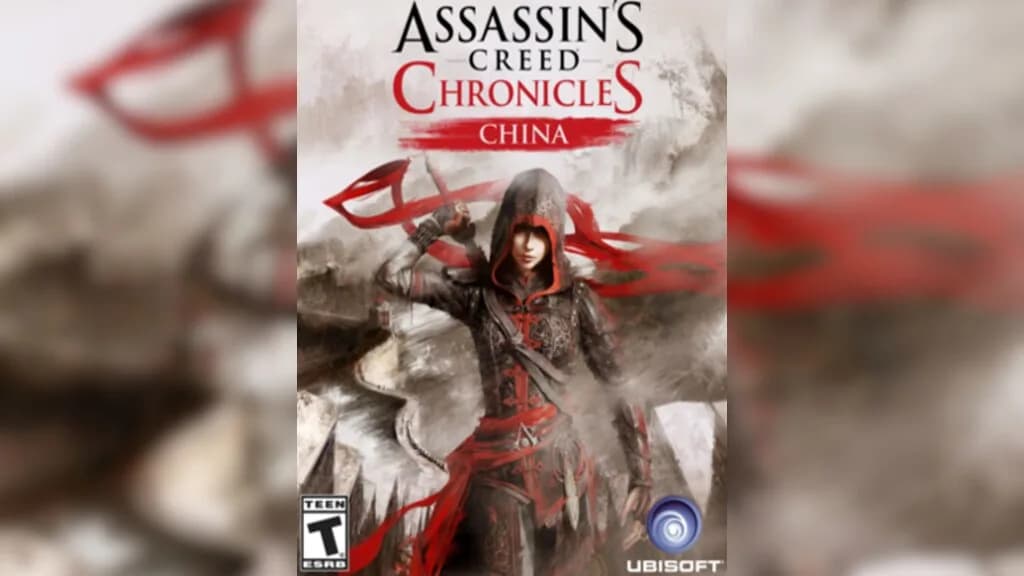غلاف لعبة Assassin's Creed Chronicles China مع الشخصية الرئيسية