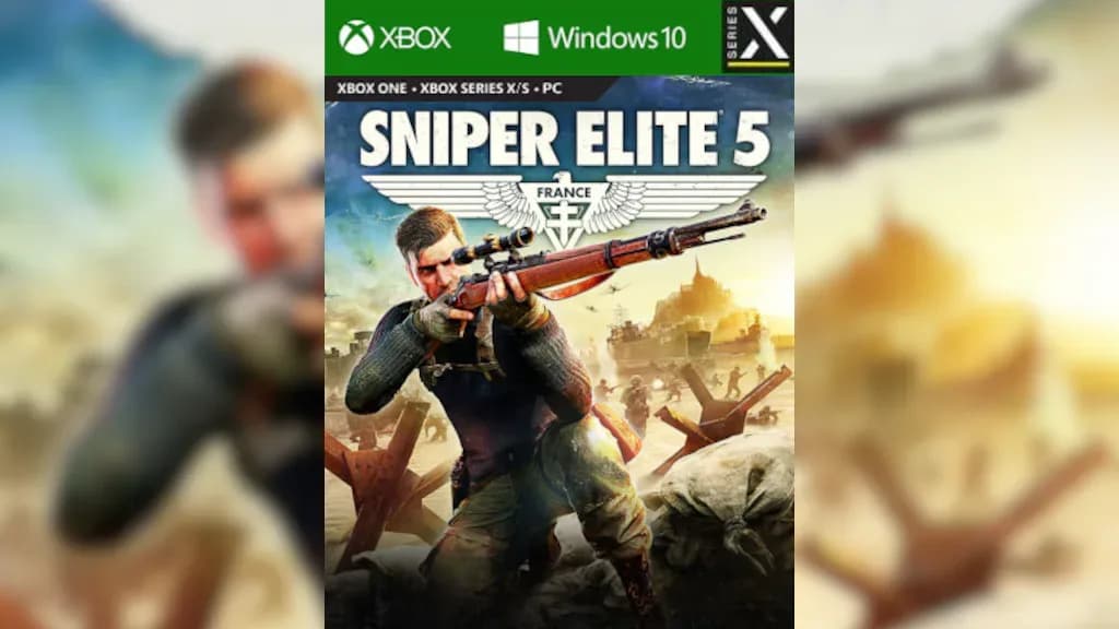 غلاف لعبة Sniper Elite 5 لأجهزة أكس بوكس وويندوز 10