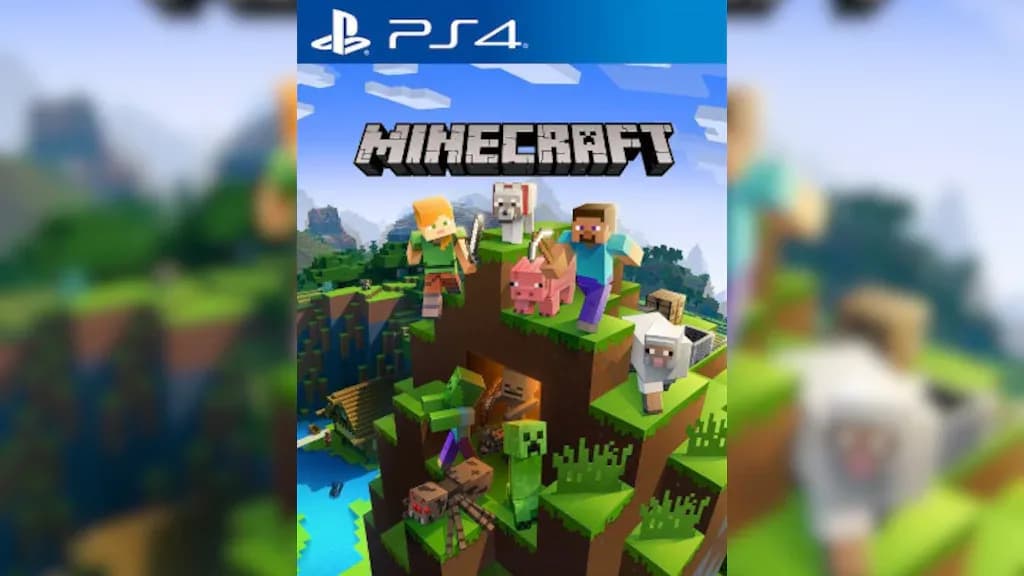 غلاف لعبة ماين كرافت لجهاز بلايستيشن 4