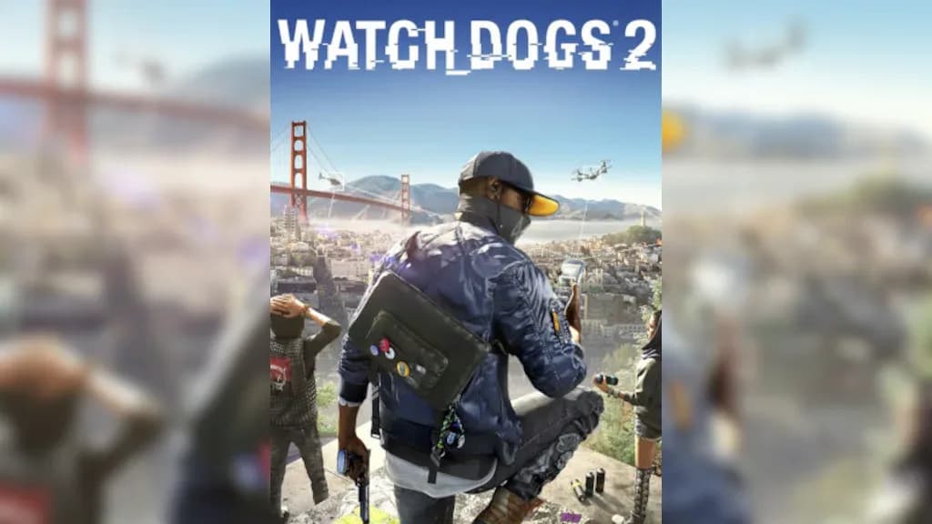غلاف لعبة Watch Dogs 2 يظهر البطل في مدينة سان فرانسيسكو